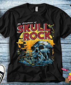 Disney Peter Pan Skull Rock Vintage Sunset Poster T-Shirt Unisex T-shirt Adult T-shirt Kid Shirt Long Sleeve Hoodie Sweatshirt