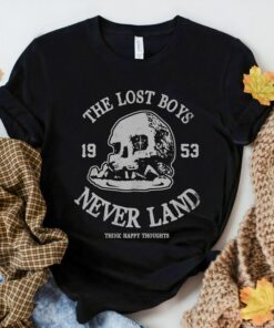 Disney Peter Pan The Lost Boys Happy Thoughts Disneyland Vacation Holiday Trip Unisex Adult T-shirt Kid Shirt Hoodie Sweatshirt