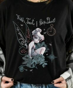 Disney Peter Pan Tinker Bell Believe Drawing Graphic Shirt, Disneyland Vacation Unisex T-shirt Family Birthday Gift Adult Kid Toddler Tee