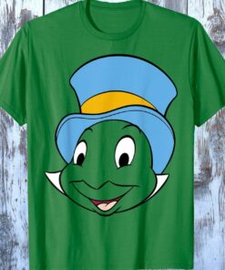 Disney Pinocchio Jiminy Cricket Big Face T-Shirt, Magic Kingdom Tee, Disneyland Family Trip Vacation Gift Unisex Adult T-shirt Kid Shirt