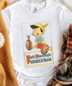 Disney Pinocchio Vintage Portrait T-Shirt Unisex Adult T-shirt Kid shirt Gift for Birthday Hoodie Sweatshirt Toddler Tee Disneyland Vacation