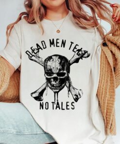 Disney Pirates of the Caribbean Dead Men Tell No Tales Shirt, Vintage Retro Skull, Disneyland Family Trip Gift Unisex Adult T-shirt Kid Shirt