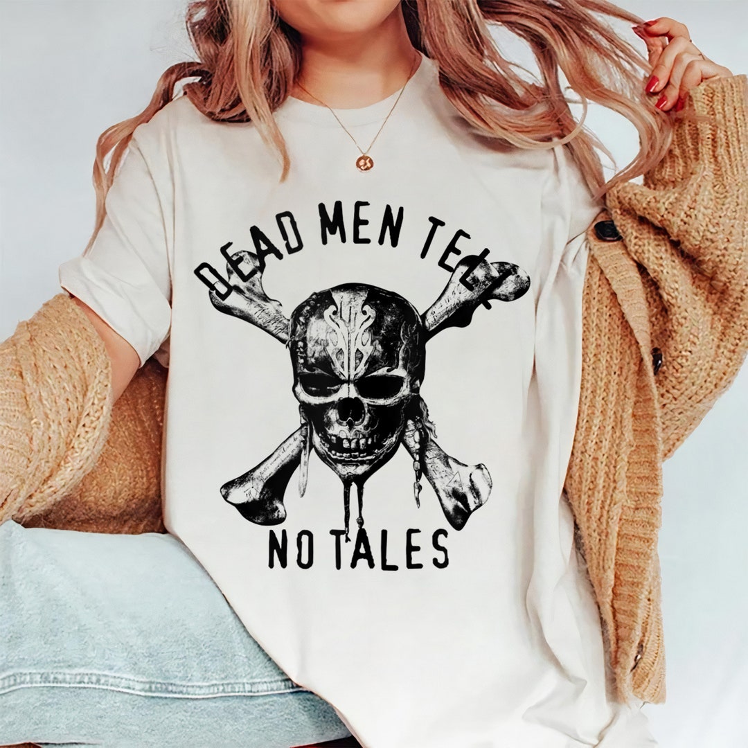 Disney Pirates of the Caribbean Dead Men Tell No Tales Shirt, Vintage Retro Skull, Disneyland Family Trip Gift Unisex Adult T-shirt Kid Shirt