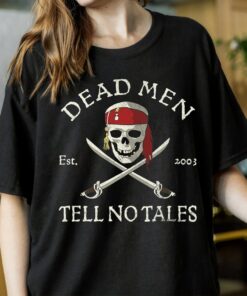 Disney Pirates of the Caribbean Dead Men Tell No Tales T-Shirt, Disneyland Vacation Family Trip Vacation Gift Unisex Adult T-shirt Kid Shirt