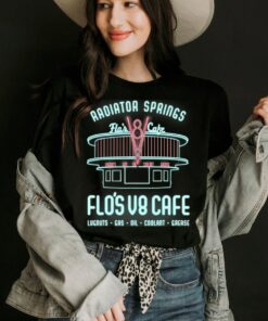Disney Pixar Cars Flo's V8 Cafe Poster Graphic T-Shirt, Disney Simba Portrait Tee, Disneyland Vacation Gift Unisex Adult T-shirt Kid Shirt