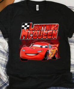 Disney Pixar Cars Lightning MC Queen Portrait T-Shirt Unisex T-shirt Birthday Shirt Gift For Men Women Kid Hoodie Sweatshirt Toddler Shirt