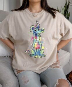 Disney Pixar Coco Dante Watercolor Splatter Graphic T-Shirt, Magic Kingdom, Disneyland Family Trip Vacation Gift Unisex T-shirt