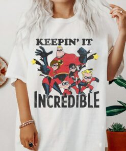 Disney Pixar Incredibles Keepin It Graphic T-Shirt, Disney World Tee, Disneyland Holiday Vacation Trip Gift Unisex Adult T-shirt Kid Shirt