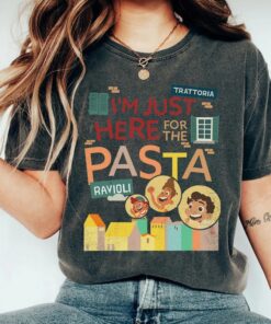 Disney Pixar Luca I'm Just Here For The Pasta Shirt, Disneyland Vacation Trip, Unisex T-shirt Family Birthday Gift Adult Kid Toddler Tee
