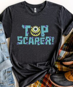 Disney Pixar Monsters Inc. Mike Wazowski Top Scarer Shirt, Disneyland Vacation, Unisex T-shirt Family Birthday Gift Adult Kid Toddler Tee