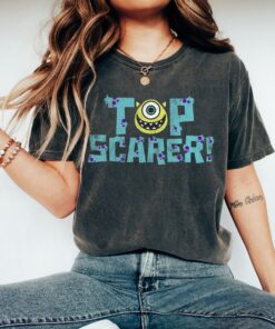 Disney Pixar Monsters Inc. Mike Wazowski Top Scarer T-Shirt, Disneyland Family Trip Vacation Gift Unisex Adult T-shirt Kid Shirt
