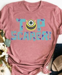 Disney Pixar Monsters Inc. Mike Wazowski Top Scarer T-Shirt, Disneyland Family Trip Vacation Gift Unisex Adult T-shirt Kid Shirt