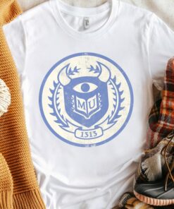 Disney Pixar Monsters University Distressed School Logo Shirt, Mike Wazowski Tee, Unisex T-shirt Family Birthday Gift Adult Kid Toddler Tee