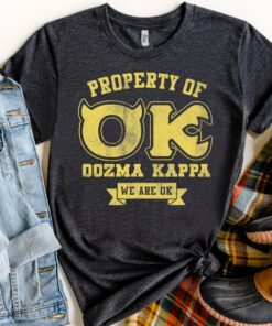 Disney Pixar Monsters University Property Of OK Logo Shirt, Magic Kingdom Holiday Unisex T-shirt Family Birthday Gift Adult Kid Toddler Tee