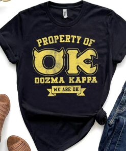 Disney Pixar Monsters University Property Of OK Logo Shirt, Magic Kingdom Holiday Unisex T-shirt Family Birthday Gift Adult Kid Toddler Tee