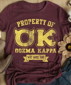 Disney Pixar Monsters University Property Of OK Logo T-Shirt, Disneyland Family Trip Vacation Gift Unisex Adult T-shirt Kid Shirt