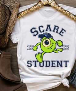 Disney Pixar Monsters University Scare Student Mike Portrait T-Shirt, Disneyland Vacation Family Trip Gift Unisex Adult T-shirt Kid Shirt