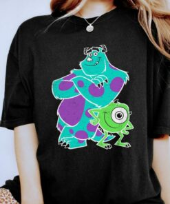 Disney Pixar Monsters University Sulley Mike Buds Shirt, Disneyland Vacation Trip, Unisex T-shirt Family Birthday Gift Adult Kid Toddler Tee