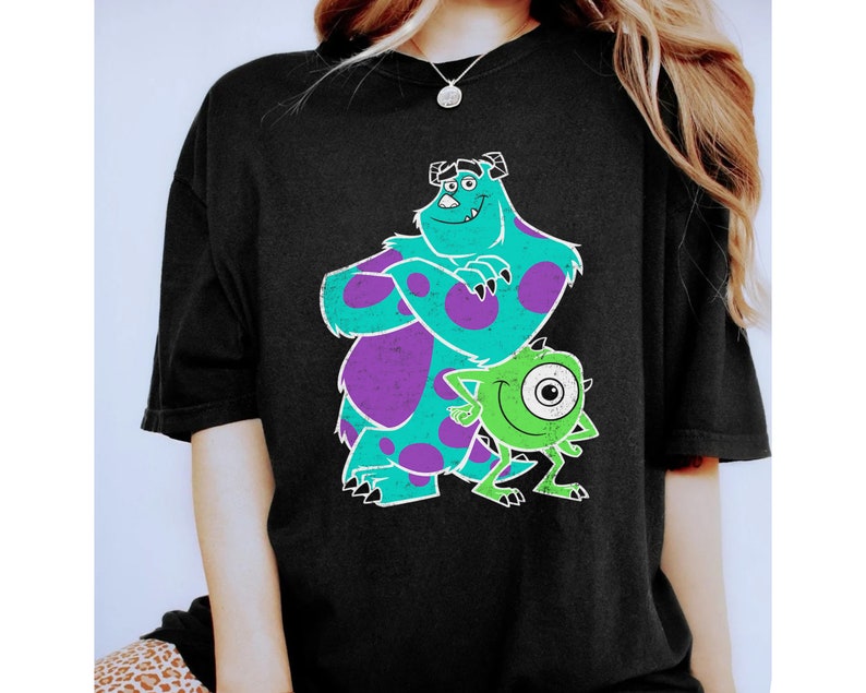 Disney Pixar Monsters University Sulley Mike Buds Shirt, Disneyland Vacation Trip, Unisex T-shirt Family Birthday Gift Adult Kid Toddler Tee