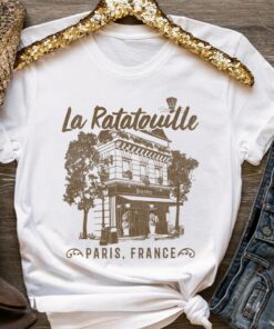 Disney Pixar Ratatouille Paris France Vintage Restaurant Shirt, Disneyland Trip, Unisex T-shirt Family Birthday Gift Adult Kid Toddler Tee