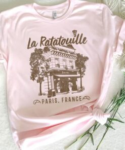 Disney Pixar Ratatouille Paris France Vintage Restaurant Shirt, Disneyland Trip, Unisex T-shirt Family Birthday Gift Adult Kid Toddler Tee
