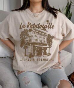 Disney Pixar Ratatouille Paris Shirt, France Vintage Restaurant T-Shirt, Disneyland Family Trip Vacation Gift Unisex T-shirt Kid Shirt