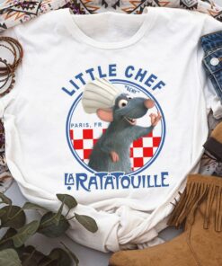 Disney Pixar Ratatouille Remy Little Chef Graphic Shirt, Disneyland Vacation Trip, Unisex T-shirt Family Birthday Gift Adult Kid Toddler Tee
