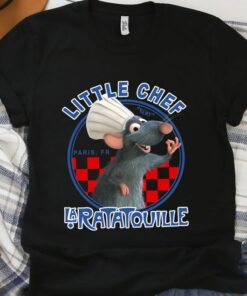 Disney Pixar Ratatouille Remy Little Chef Graphic Shirt, Disneyland Vacation Trip, Unisex T-shirt Family Birthday Gift Adult Kid Toddler Tee