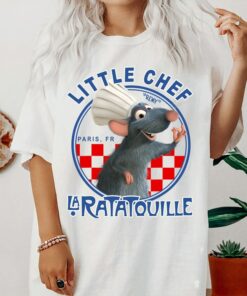 Disney Pixar Ratatouille Remy Little Chef Graphic T-Shirt, Disneyland Holiday Vacation Trip Gift Matching Tee Unisex Adult T-shirt Kid Shirt