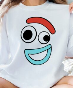 Disney Pixar Toy Story 4 Forky Large Happy Face T-Shirt, Magic Kingdom, Disneyland Family Trip Vacation Gift Unisex T-shirt Kid