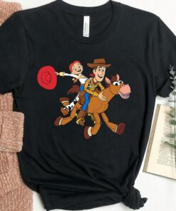 Disney Pixar Toy Story 4 Woody's Roundup Gang T-Shirt, Woody Portrait Shirt, Disneyland Holiday Vacation Gift Unisex Adult T-shirt Kid Shirt
