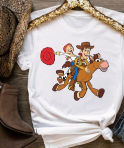 Disney Pixar Toy Story 4 Woody's Roundup Gang T-Shirt, Woody Portrait Shirt, Disneyland Holiday Vacation Gift Unisex Adult T-shirt Kid Shirt