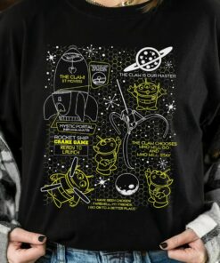 Disney Pixar Toy Story Alien Claw Master Map Graphic Shirt, Magic Kingdom Trip Unisex T-shirt Family Birthday Gift Adult Kid Toddler Tee