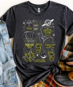 Disney Pixar Toy Story Alien Claw Master Map Graphic Shirt, Magic Kingdom Trip Unisex T-shirt Family Birthday Gift Adult Kid Toddler Tee