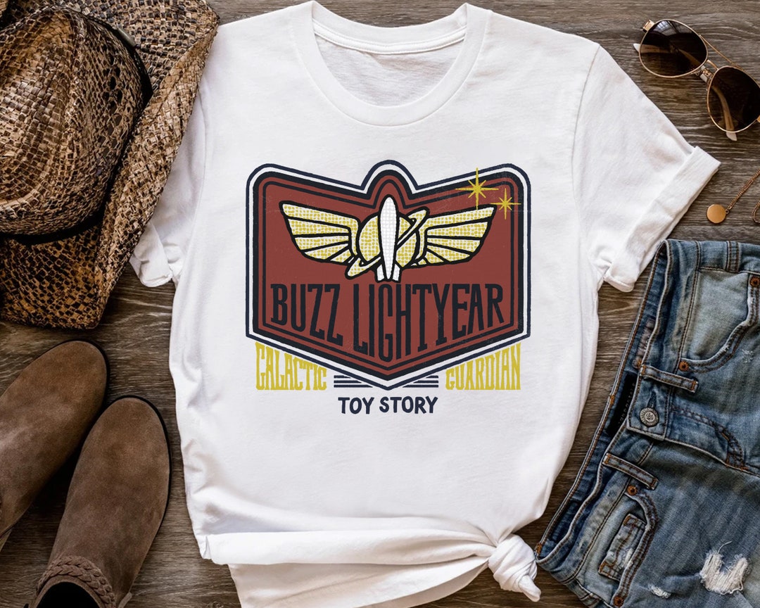Disney Pixar Toy Story Buzz Lightyear Badge Shirt, Magic Kingdom Holiday Trip Unisex T-shirt Family Birthday Gift Adult Kid Toddler Tee