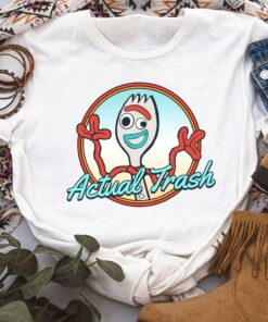 Disney Pixar Toy Story Forky Actual Trash Portrait Shirt, Disneyland Vacation, Unisex T-shirt Family Birthday Gift Adult Kid Toddler Tee