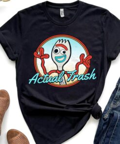 Disney Pixar Toy Story Forky Actual Trash Portrait Shirt, Disneyland Vacation, Unisex T-shirt Family Birthday Gift Adult Kid Toddler Tee