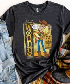 Disney Pixar Toy Story Sheriff Woody Talking Doll Shirt, Unisex T-shirt Family Birthday Gift Adult Kid Toddler Comfort Colors Tee