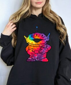 Disney Pixar Toy Story Tie-Dye Alien Portrait T-Shirt, Toy Story Aliens Shirt, Disneyland Vacation Trip Gift Unisex Adult T-shirt Kid Shirt