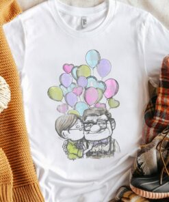 Disney Pixar Up Carl And Ellie Love Tank Shirt, Disneyland Vacation Trip Tee, Unisex T-shirt Family Birthday Gift Adult Kid Toddler Tee