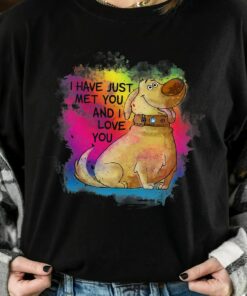 Disney Pixar Up Dug Dog I Have Just Met You Rainbow Shirt, Magic Kingdom Holiday Unisex T-shirt Family Birthday Gift Adult Kid Toddler Tee