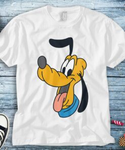 Disney Pluto Big Face T-Shirt Unisex Tee Adult T-shirt Kid Shirt Long Sleeve Hoodie Sweatshirt Women's Tank