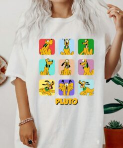 Disney Pluto Moods T-Shirt, Happy Dog T-Shirt, Pluto and Mickey, Dog T-Shirt, Disneyland Vacation Trip Gift Unisex Adult T-shirt Kid Shirt