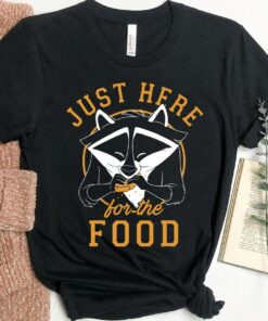 Disney Pocahontas Meeko Just Here For The Food Portrait T-Shirt, Disneyland Vacation Family Trip Vacation Gift Unisex T-shirt