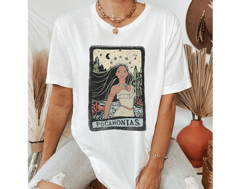 Disney Pocahontas Vintage Portrait Style Graphic Shirt, Meeko, Disneyland Vacation Unisex T-shirt Family Birthday Gift Adult Kid Toddler Tee
