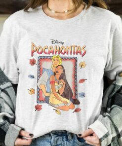 Disney Pocahontas and Captain Classic Movie Shirt, Magic Kingdom Holiday Trip Unisex T-shirt Family Birthday Gift Adult Kid Toddler Tee