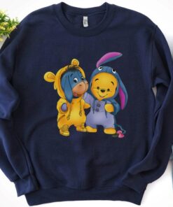 Disney Pooh And Eeyore Cute Friends T-Shirt, Disney Friends T-shirt, Disneyland Family Vacation, Winnie The Pooh Hoodie Sweatshirt Toddler