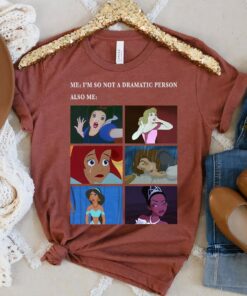Disney Princess Not Dramatic Meme Panel T-Shirt, Disney Trip Tee, Disneyland Vacation Gift, Disney World Tee Unisex Adult T-shirt Kid Shirt