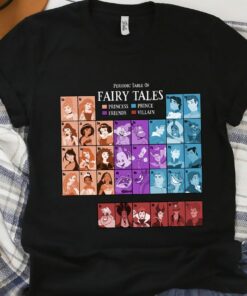 Disney Princess Periodic Table Fairy Tales T-Shirt Unisex Adult T-shirt Kid shirt Gift for Birthday Hoodie Sweatshirt Toddler Tee