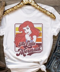 Disney Princess The Little Mermaid Ariel Vintage Shirt, Disneyland Vacation Trip, Unisex T-shirt Family Birthday Gift Adult Kid Toddler Tee